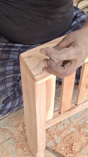 Male carpenter nail install in Wood 🪵 with the help of Hammer ⚒️
