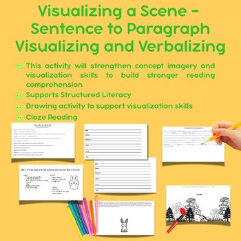 Visualizing a Scene: Verbalize and Visualize-Sentence and Paragraph Level