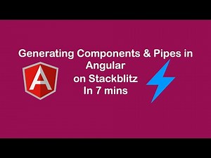 Creating a Component and a Pipe | Angular Project on Stackblitz | In 7 Mins