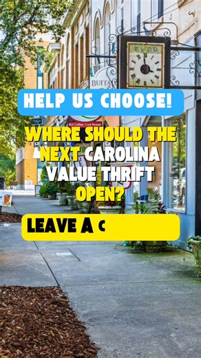 You guessed it—Shelby, NC is officially home to our newest Carolina Value Thrift location! Where do you want to see Carolina Value Thrift pop up next? Drop your dream city in the comments! | Carolina Value Thrift