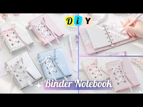 DIY Refillable Binder Notebook at Home _ How to Make Cute Binder Notebook