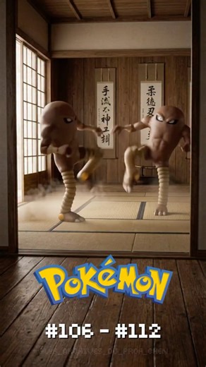 Professeur Chen 🌳 on Instagram: "🥊🦏 Étude de terrain – 106 à 112 Catégories variées | Types : Combat • Normal • Poison • Sol / Roche ⸻ 🥋 106 – Kicklee Spécialiste des coups de pied à longue portée. Ses jambes extensibles offrent puissance et précision. 📏 Taille : 1,5 m ⚖️ Poids : 49,8 kg 🌍 Habitat : Plaines isolées 💡 Fait notable : Articulations ultra-flexibles. « La maîtrise du corps. » – Prof. Chen ⸻ 🥊 107 – Tygnon Boxeur rapide et stratégique. Il s’adapte à chaque adversaire. 📏 Taill