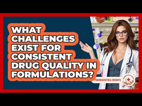 What Challenges Exist For Consistent Drug Quality In Formulations? - Pharmaceutical Insights