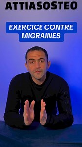 Voici un exercice pour soulager tes migraines et acouphènes #attiasosteo #migraines #exercice #tête | David Attias Ostéopathe