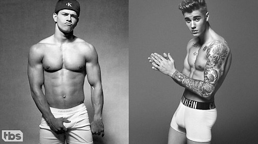 Justin Bieber sent Mark Wahlberg underwear pics for Calvin Klein