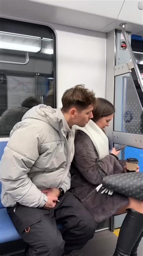 Prank on the train: What's She Watching?"👀😜 #AlexEasy #Subway #Pranks | Alex Easy