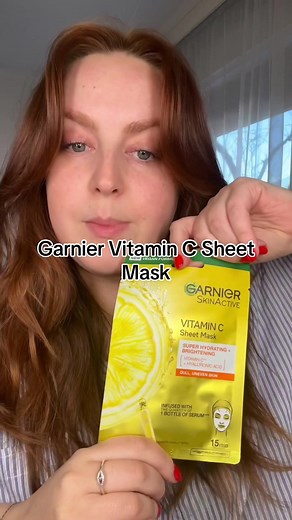Garnier Vitamin C Sheet Mask: Instant Skin Glow Up