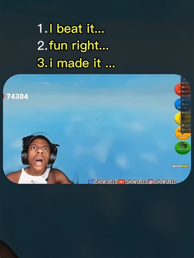 iShowSpeed playing video games competition 🏃💨#shorts