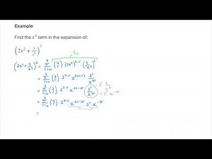 Binomial Expansions - Finding a Specific Term without writing all of the terms - Tutorial 2