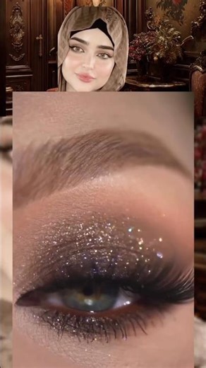 Glitter Eye Makeup Tutorial ✨ Perfect Party Glam Look!”
