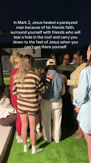 gone are the days where we pick friends based off popularity and surface level motives. can they pray? do they know how to war in the Spirit for you when your flesh is too weak? will they stand in faith, contend against odds, and carry you to the feet of Jesus when you have no words left to say? “they came to him bringing a paralytic, carried by four of them. since they were not able to bring him to Jesus because of the crowd, they removed the roof above him, and after digging through it, they l