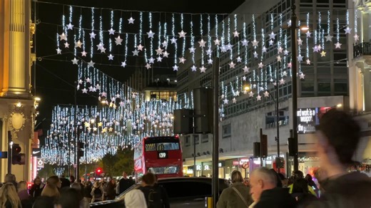 Oxford Street Christmas lights are switched on