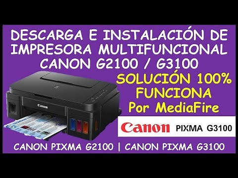 Descargar e instalar Drivers Impresora Canon G2100 / G3000 / G3100 para Windows 10 Por MediaFire