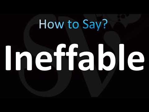 How to Pronounce Ineffable (CORRECTLY!)