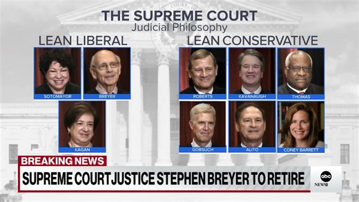 2K views · 37 reactions | "Justice Breyer really served the court and the country with great distinction." Law professor John Bessler examines the legacy of Supreme Court Justice Stephen Breyer. lbcn.ws/3H4jNaN | ABC News Live | Facebook