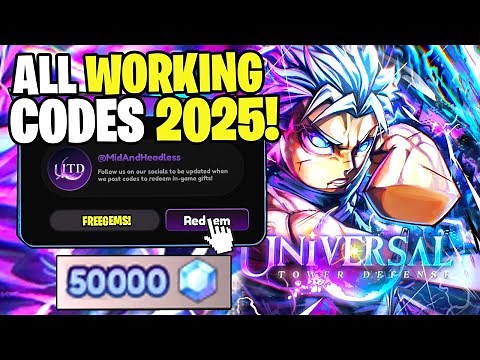 *NEW* ALL WORKING CODES FOR UNIVERSAL TOWER DEFENSE! ROBLOX UNIVERSAL TOWER DEFENSE CODES