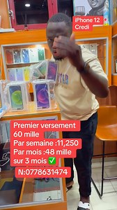 39K views · 649 reactions | Credit iPhone 12 simple 64 GB nouveau dans carton intéressé venez en boutique avec votre pièce d’entités avec le premier versement qui est 60 mille | Charlyes Djassa | Facebook