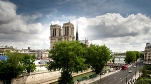 Free Video Stock the surroundings of notre dame cathedral Live Wallpaper