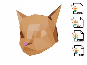 Cat Mask Papercraft Template - Digital Download DIY, PDF, SVG., 33cm - Etsy Canada