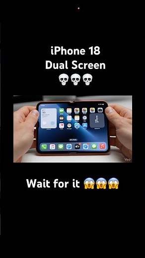 Folding iPhone Concept in Metallic Orange | Future Apple Design #shorts #iphone #apple