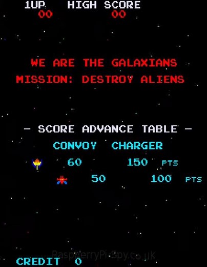 Galaxian (Namco 1979) - Arcade Intro