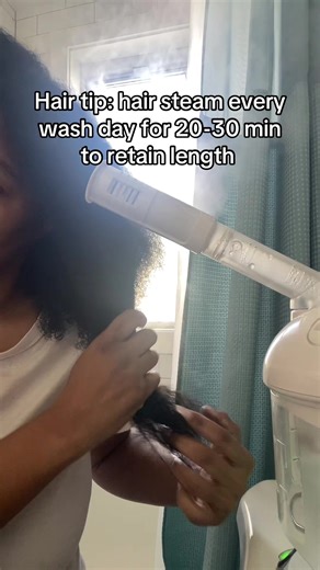 Length retention tips. How to retain length/ steam treatment for natural hair #haircaretips #hairsteamtreatment #lengthretentiontips