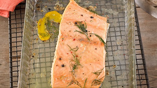 Saumon congelé au four