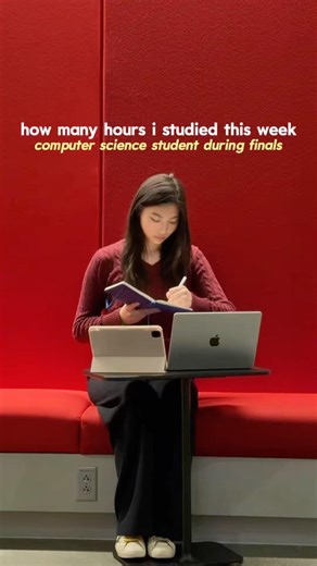 How Many Hours I Studied This Week (Computer Science Student During Finals) 🤓 #college #study #exam