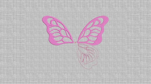 Butterfly Embroidery Design: Elegant Silhouette (PES Digital Download) - Etsy