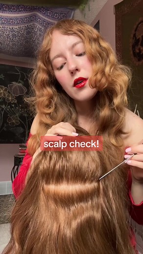10 Min Scalp Check and Sensitivity Testing | ASMR Hair Parting and Scalp Scratching