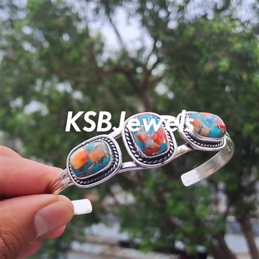 Oyster Turquoise Cuff: Handmade Southwestern Sterling Silver Bracelet - Etsy