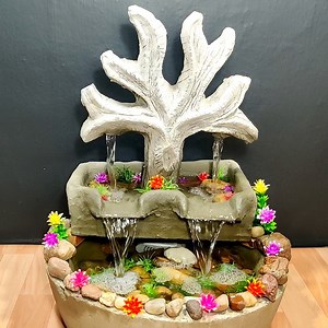 227K views · 7.4K reactions | nature tree two side amazing water fountain making at home, beautiful tree water fountain | 3 minutes diy | Facebook