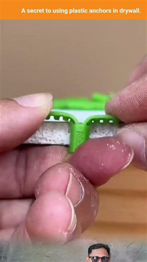 A secret to using plastic anchors in drywall.