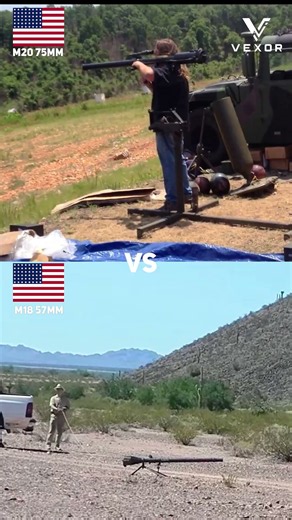 🇺🇸 M18 57mm vs M20 75mm | Recoilless Rifle Comparison