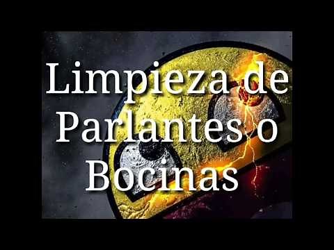Limpieza y mantenimiento de parlantes o bocinas