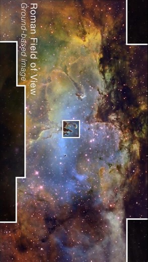 🔭 100x Bigger Than Hubble! | Nancy Grace Roman Space Telescope Field-of-View Zooms | #NASASpace