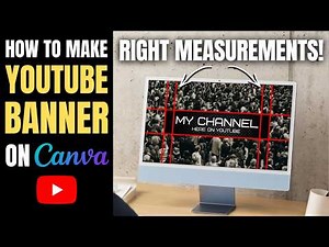 How to make YouTube banner on Canva! | Get the right sizing!