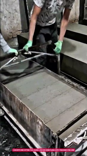 Concrete Wire Cutting Tool Slices 2,000 mm Green Panels with 1 Tensioned Steel Wire