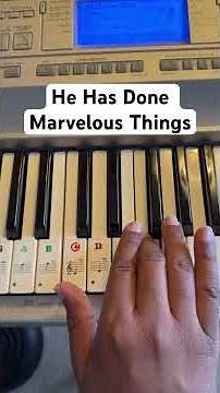 He Has Done Marvelous Things | Piano Tutorial #howtoplaygospel #worshipthelord #pianotechnique