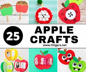 50 Easy Preschool Apple Crafts - Lil Tigers Lil Tigers