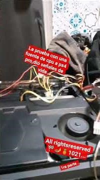 fuente de cpu a ps4 pro con éxito..suscribanse para más proyectos y tips ,ayúdenme a crecer el canal