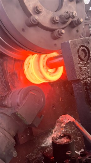 3.4K views · 45 reactions | Inside the forging factory Bearing Ring Production — The Forging Process Explained #forging #forge #machine #process #blacksmith | Blacksmith World | Facebook