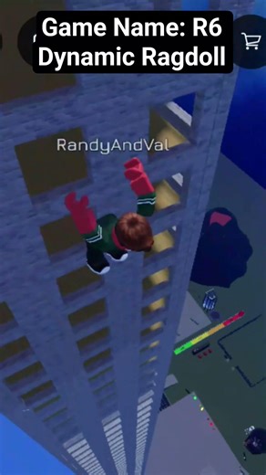Game Name: R6 Dynamic Ragdoll #shorts #roblox #unfunny
