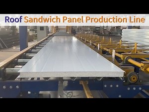 Roof and wall sandwich panel production line#sandwichpanel