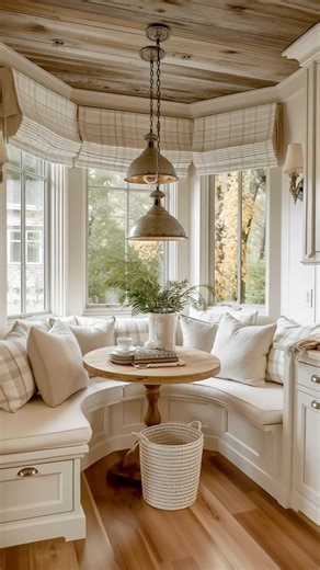 Simple, Serene and so beautiful. Get inspired for your next decor project! 🤎🤎 #interiordesign #HomeDecor #kitchen #wallpaper #kitchendesign | Nicole Gates