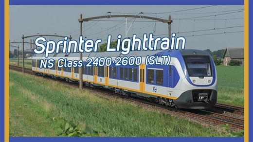 【荷兰铁路】用于站站停车次的联合制造列车，Sprinter Light Train (SLT) - 2400 / 2600 系动车组（西门子牵引系统）