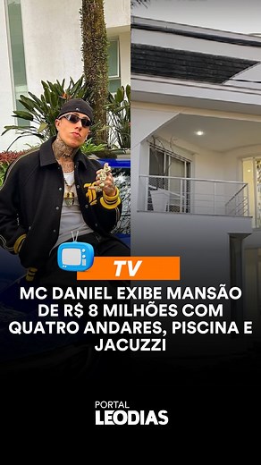 1M views · 269 reactions | O funkeiro MC Daniel esteve no Fantástico do último domingo (17/12) e conversou sobre como sua vida mudou totalmente desde que deixou o emprego como auxiliar de limpeza e estourou no mundo do funk. Além disso, ele mostrou a mansão onde mora, em São Paulo, avaliada em R$ 8 milhões. SAIBA MAIS NO LINK DOS STORIES! | Leo Dias | Facebook