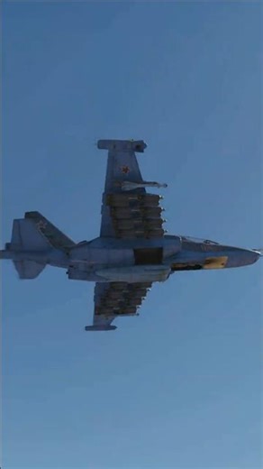 CAS Monster Airborne 🧨 Su-25 #su25 #frogfoot #cas #airstrike #military #war #combat #jets #shorts