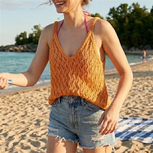 Crochet Halter Top Pattern, Granny Stitch Crop Top PDF, Striped Boho Summer Camisole, Sage Green Beach Top DIY, Festival Clothing Tutorial - Etsy