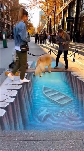 3D Painting Prank That Fooled Everyone! 😱🎨 (Looks So Real!) #funnyprank #prank #comedy
